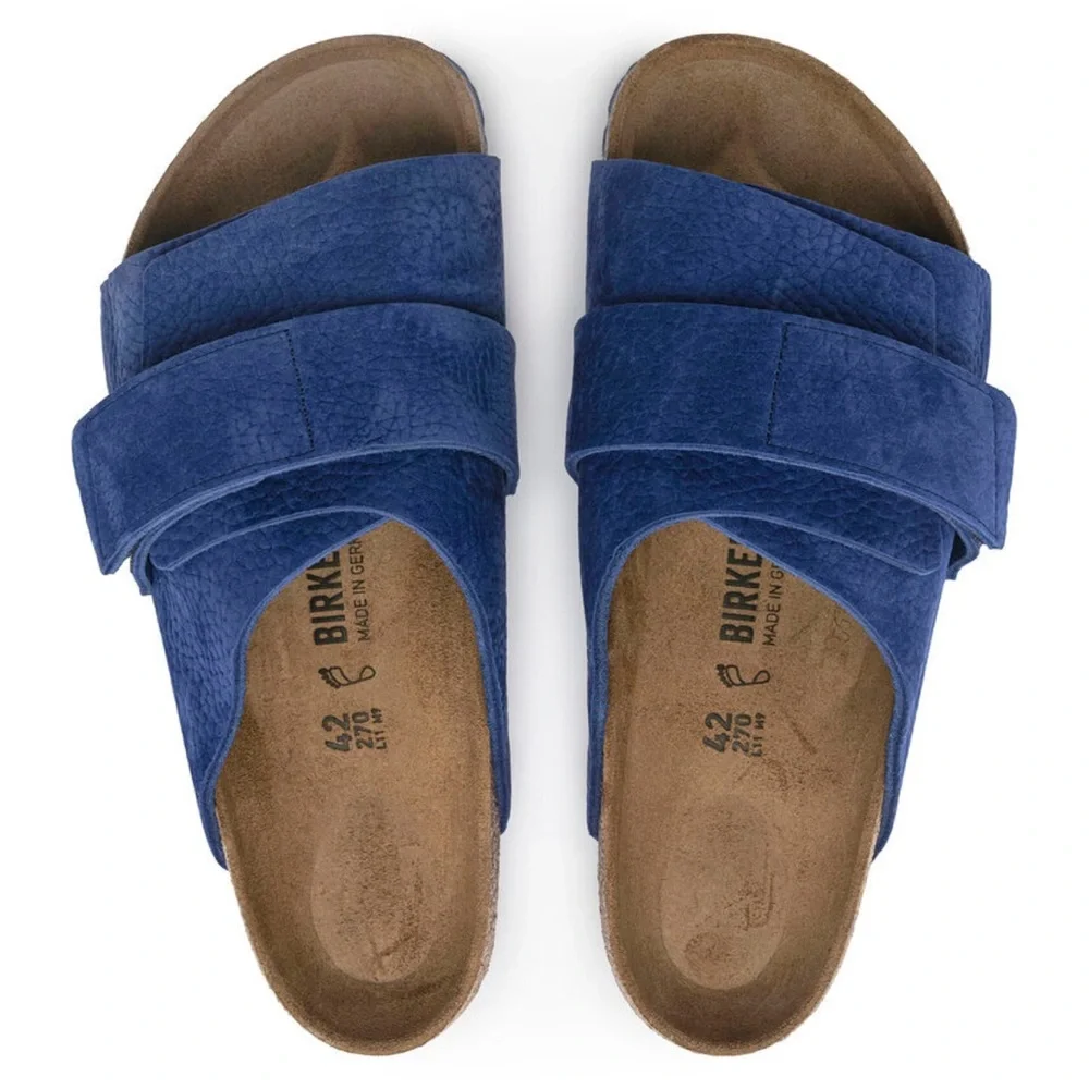 BIRKENSTOCK men’s kyoto nuback leather desert buck indigo blue